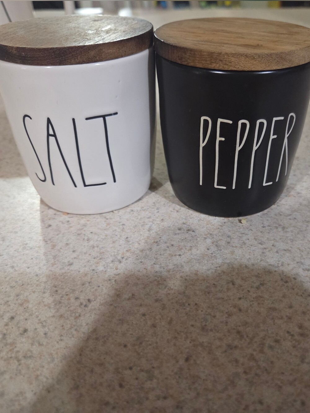 Rae Dunn Salt & Pepper Pinch Canisters
